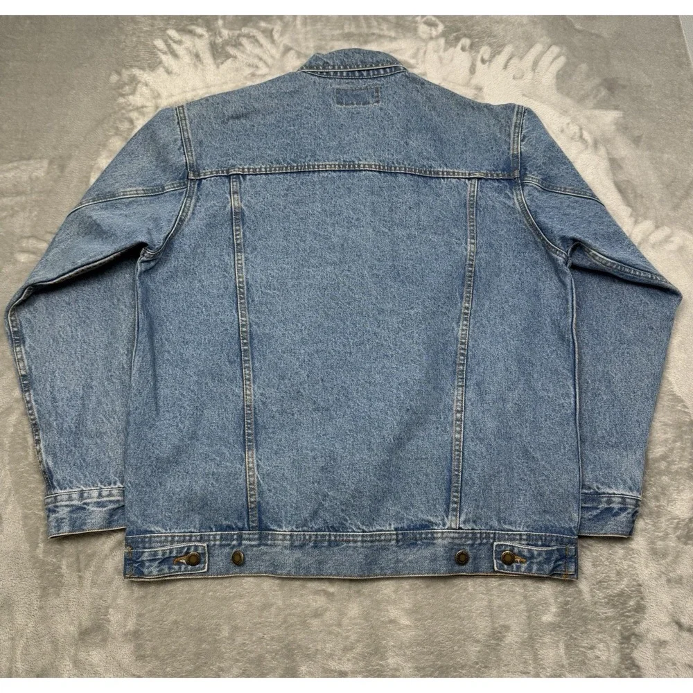 Vintage Wrangler Denim Jacket Mens Large Jean Button Trucker Western 90s Y2K